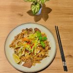 46. Stegte Risnudler Oksekød